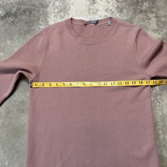 Vince Sweater Womens Small Old Rose Pink Short Sleeve Cashmere Tunic Pullover - Picture 2 of 11